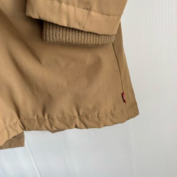 Levi’s Artic Cloth faux fur lined hooded parka winter jacket size small tan - Picture 7 of 12